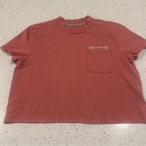 Volcom Cropped Pink Graphic Front & Back Women’s Size Medium